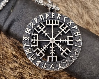 Vegvisir necklace / Viking compass / Viking Compass pendant / Runic Compass / Viking amulet / Viking amulet / Viking guide