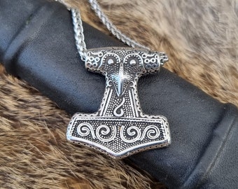 Thor Hammer Skane / Real Thor's Hammer / Mjölnir / Viking ketting / Noors heidens symbool / roestvrij staal / Mjölnir Replica / Noorse mythe