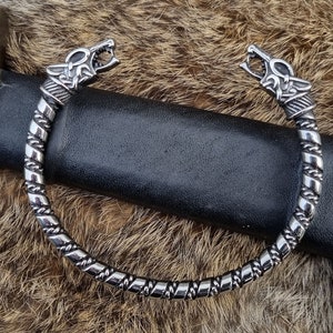 Fenrir Wolf Bracelet / Stainless Steel / Viking Armring / Norse Bangle / Ragnar Lothbrok / Ragnarok / Nordic Mythology / Vikings Kattegat