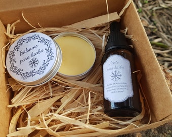 Olio e balsamo per barba / olio di barba e crema di balsamo / balsamo d'olio per barba / barba vichinga / barba vichinga / barba per la cura personale