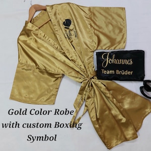 Bridesmaid Robes,Bridal Party Robes,Gold color Robes,Getting Ready robes,Satin Robes,Wedding Gifts,Personalized Robes,Maid of Honor robes