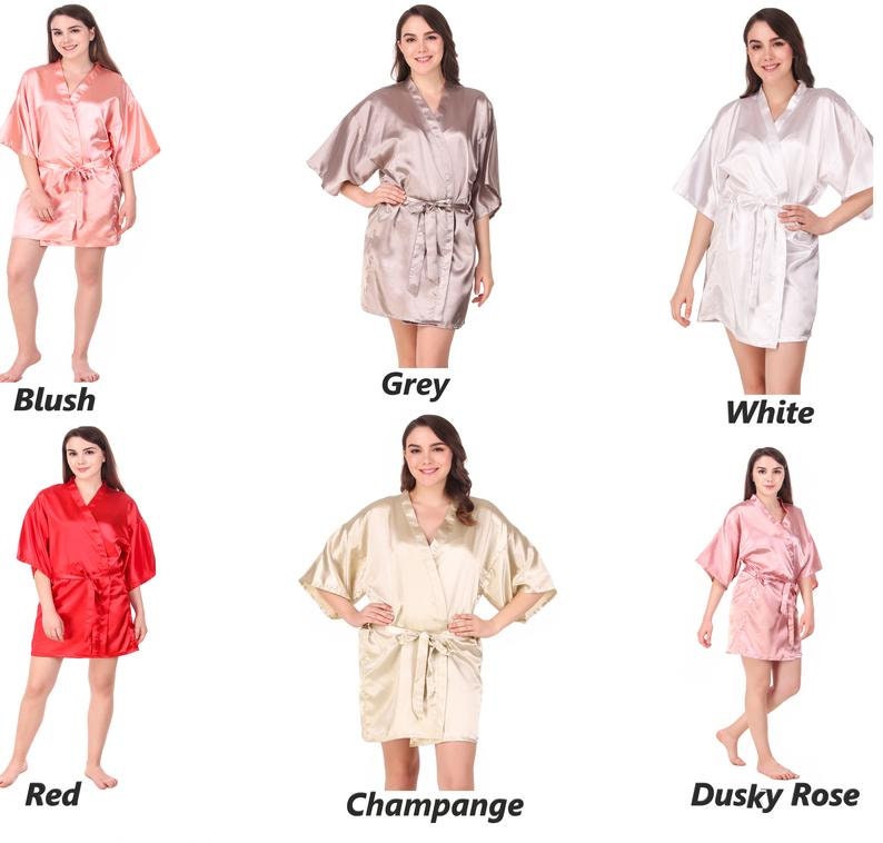 Set Bridesmaid Robes, Bridesmaids party, Silk Bridesmaid Robes, Robes, Wedding Bridesmaids Robes, Floral Bridal Robes,Cheap robes,kimonos, image 8