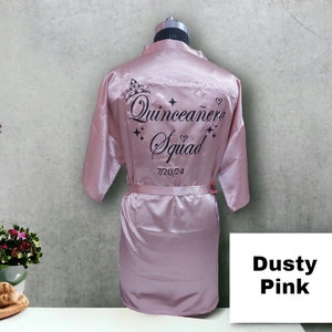 Quinceanera gift,Quinceanera robes,Custom robe+Scrunchies,Mis 15, Mis Quince,Customized gift,15 Anos gift,Gift for best friend,Sweet 16 Robe
