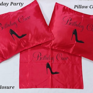 Slumber Party Pillow cases,Sleepover Party Pillow case,Bridesmaid Gifts,Gifts for Bridesmaid Proposal Box,Cheer Team Pilow cases,Satin cases