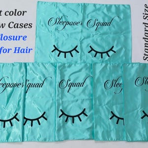 Slumber Party Pillow case,Sleepover Party Pillow case,Bridesmaid Gifts,Sweet 16 Pillow case,Party Favor cases,Personalised Satin Pillow case