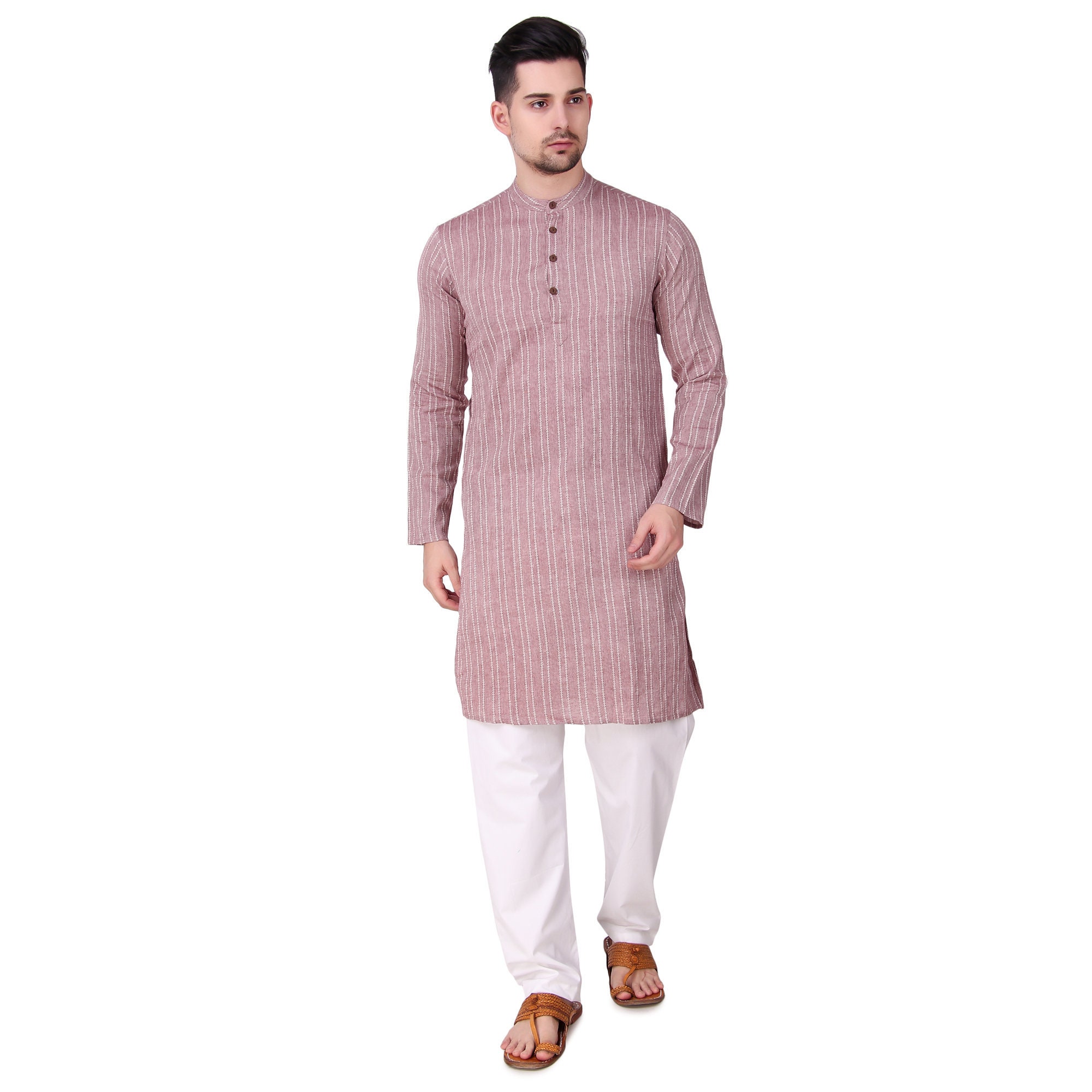 Mens Cotton Kurta Pajama Set Khadi Cotton Kurta Pajama Set Etsy