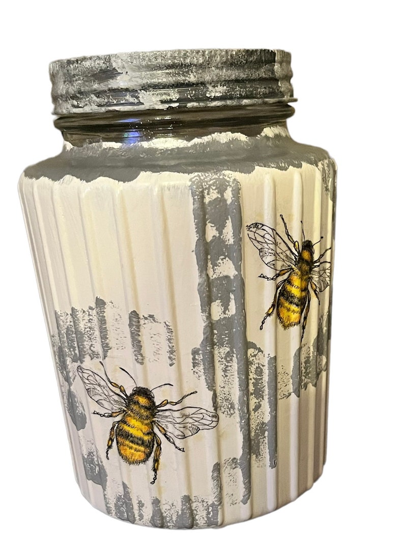 Tea Coffee Sugar Canisters Bee Canister Set Bee Canisters Etsy UK