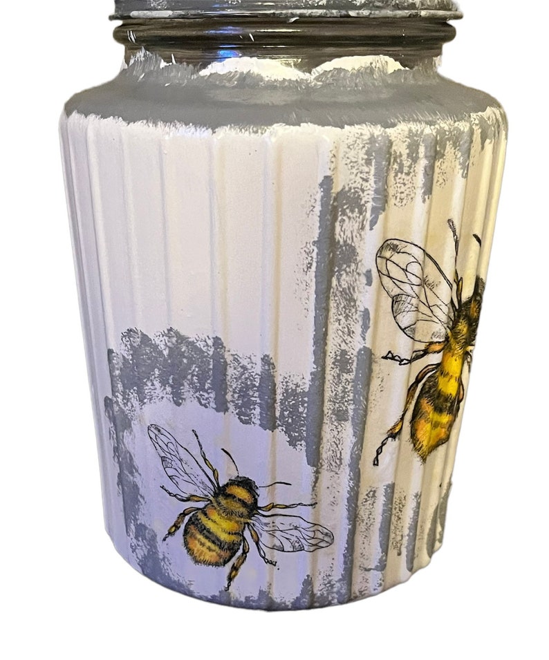Tea Coffee Sugar Canisters Bee Canister Set Bee Canisters Etsy UK
