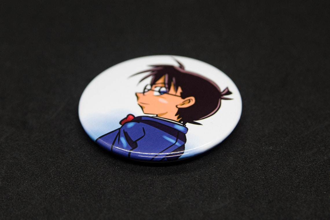 Conan Edogawa 58mm Badge Conan Detective Meitantei Conan Pin - Etsy