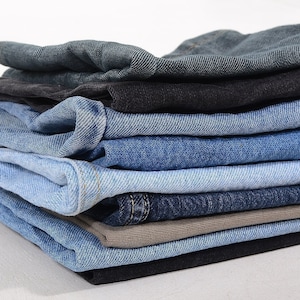 Denim Rest Beine, Stoff & Textil Anpassung