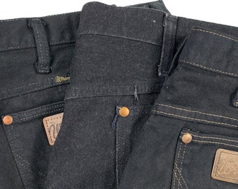 Vintage WRANGLER Grade B Straight Leg Jeans BLACK Various Sizes