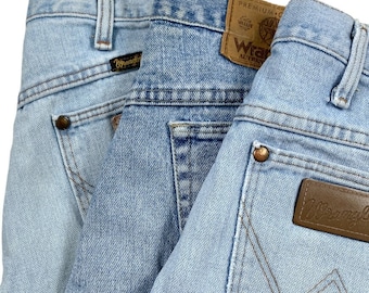 Vintage WRANGLER Grade B Straight Leg Jeans Light Blue Various Sizes