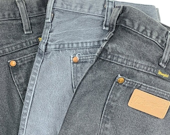Vintage WRANGLER Grade B Straight Leg Jeans Charcoal Various Sizes