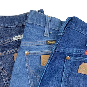 Vintage WRANGLER Straight Leg Jeans Dark Blue Various Sizes