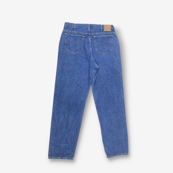 Vintage Lee Loose Fit Straight Leg Jeans Dark Blu… - image 2