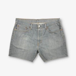 vintage Levi's 511 Short en jean découpé gris W36