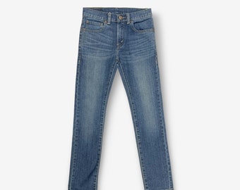 Vintage Levi's 510 Skinny Fit Boyfriend Jeans Dark Blue W26 L26