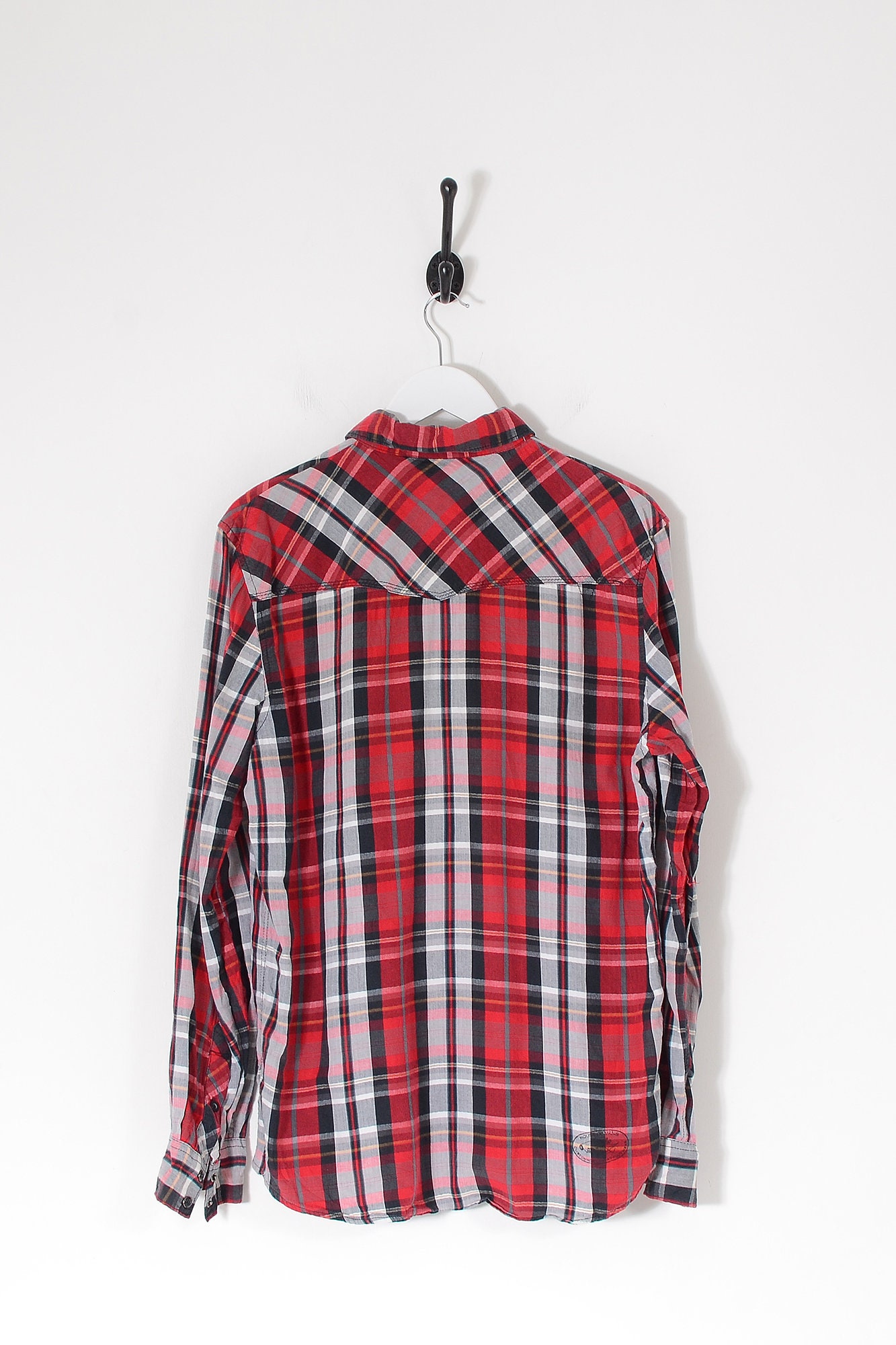 Vintage Vans Checked Shirt Red \u0026 White Large