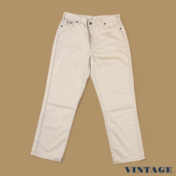 Vintage Lee Relaxed Fit Straight Leg Boyfriend Jeans Cream W32 L29 - Etsy Israel Vintage Lee Relaxed Fit Straight Leg Boyfriend Jeans Cream W32 L29 - Etsy Israel