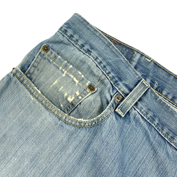 Vintage Levi's 569 Loose Fit Cut Off Denim Shorts… - image 4