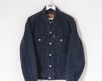 Dark Stonewash Blue Denim Trucker 