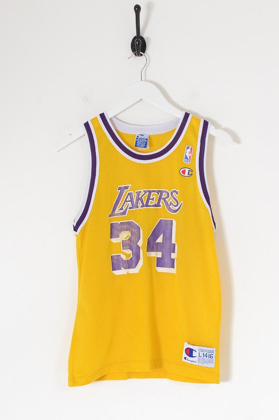 LOS ANGELES LAKERS BASKETBALL SHIRT JERSEY CHAMPION KOBE BRYANT WHITE