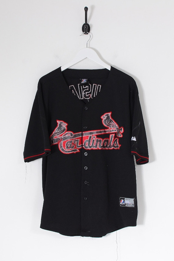 black and red st louis cardinals jersey