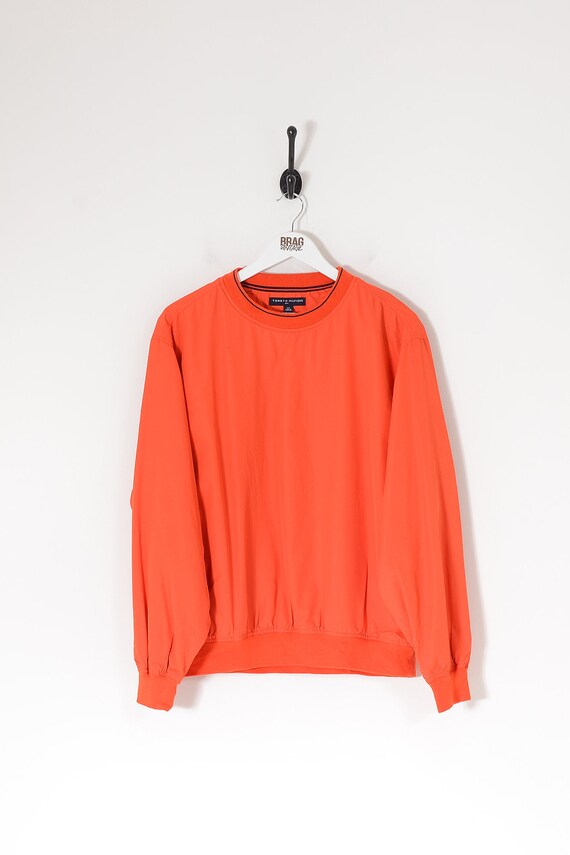 Vintage Tommy Hilfiger Pullover Wind-Breaker Jacket Orange Small