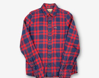 Chemise en flanelle à carreaux Hollister Rouge Moyen