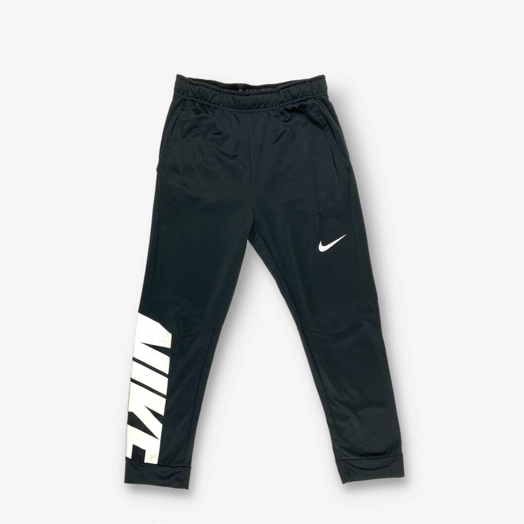 Vintage Nike Dri Fit Jogging Bottoms Black Small Etsy UK