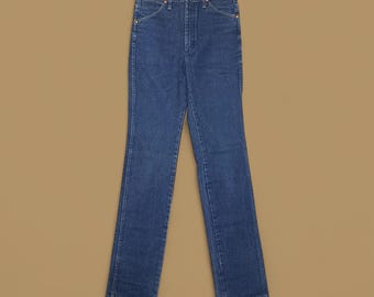 Vintage Wrangler USA Straight Leg Jeans Dark Blue W31 L36