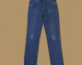 Vintage Wrangler USA Straight Leg Jeans Dark Blue W33 L36