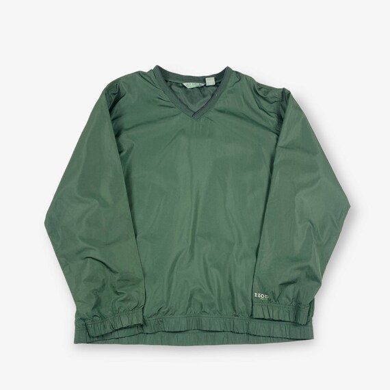 Vintage IZOD Golf Windbreaker Jacket Forest Green Large Etsy