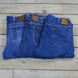 Vintage LEE Regular Fit Jeans Dark Blue Various Sizes