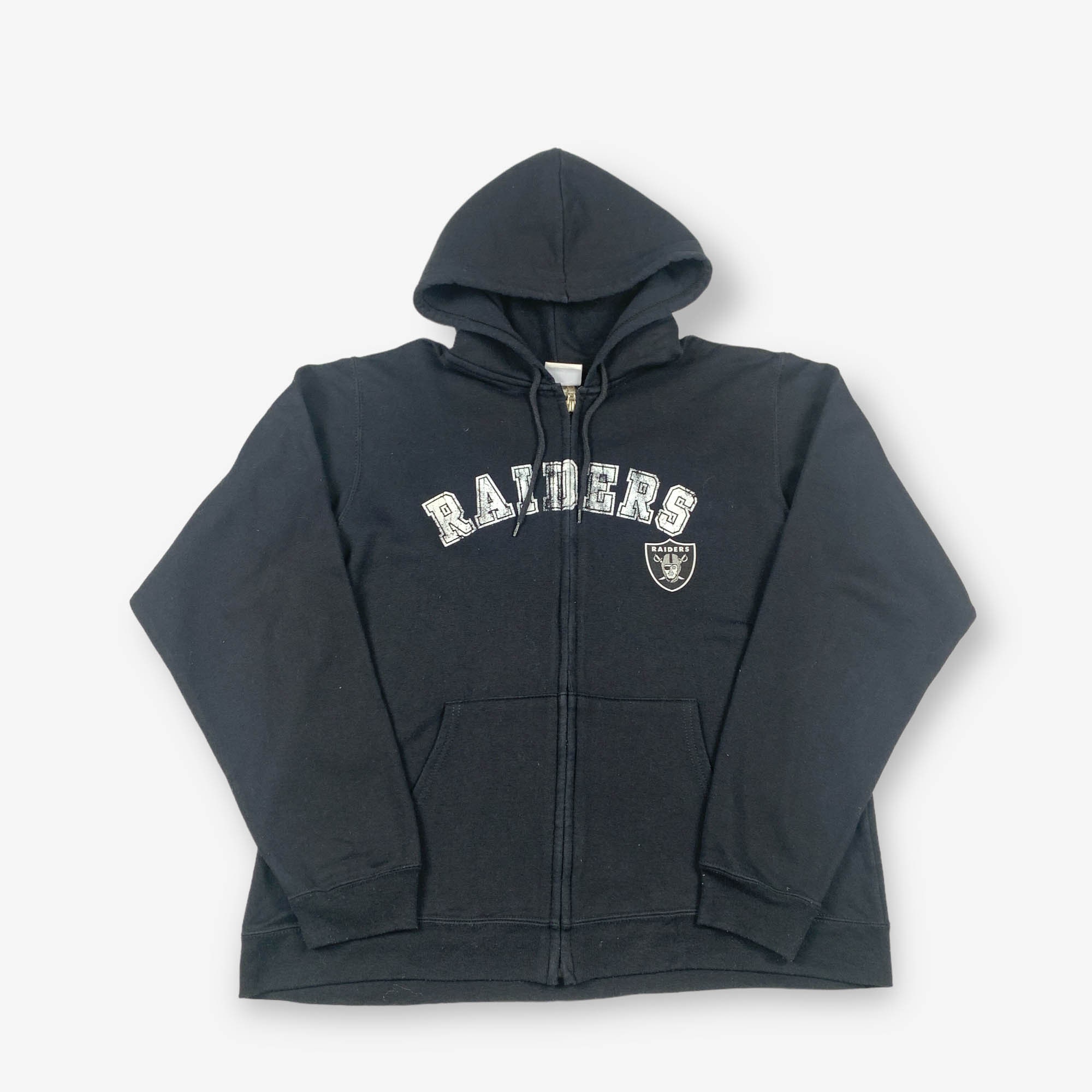 Raiders zip up sweatshirt hot sale