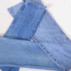 Denim Scrap Legs, Fabric & Textile Customisation - MID BLUE