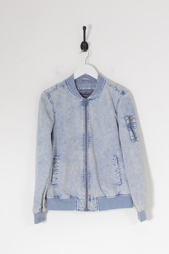 Vintage LEVI'S Denim Bomber Jacket Acid 