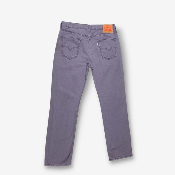 Vintage Levi's 514 Straight Leg Jeans Charcoal W3… - image 2