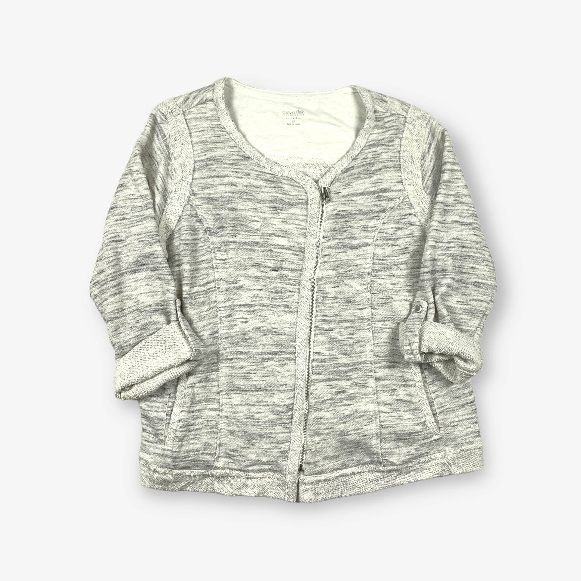 calvin klein grey cardigan