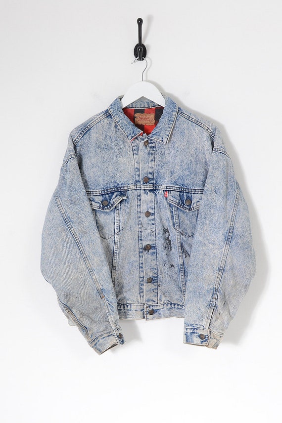 Checked Lined Denim Jacket 