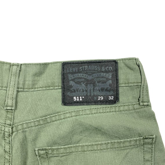 Vintage LEVI'S 511 Cut off Denim Shorts Olive Green W29 - Etsy