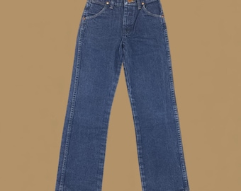 Jeansy Vintage Wrangler Straight Leg Boyfriend w kolorze ciemnoniebieskim, rozm. 24, roz. 26