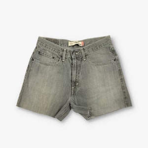 vintage Levi's 569 Short en jean découpé gris W29