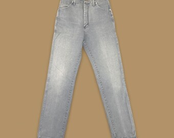 Vaqueros boyfriend de pierna recta Wrangler vintage, hechos en EE. UU., grises, talla 30, talla 32