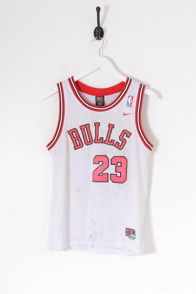Vintage NIKE NBA Chicago Bulls Basketball Jersey White Medium - Etsy Denmark