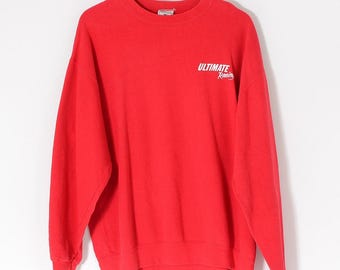 Vintage LEE Ultimate Racing Sweatshirt Red Large