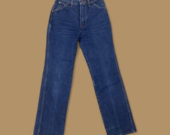 Vintage Wrangler Bootcut Jeans Dark Blue W26 L30