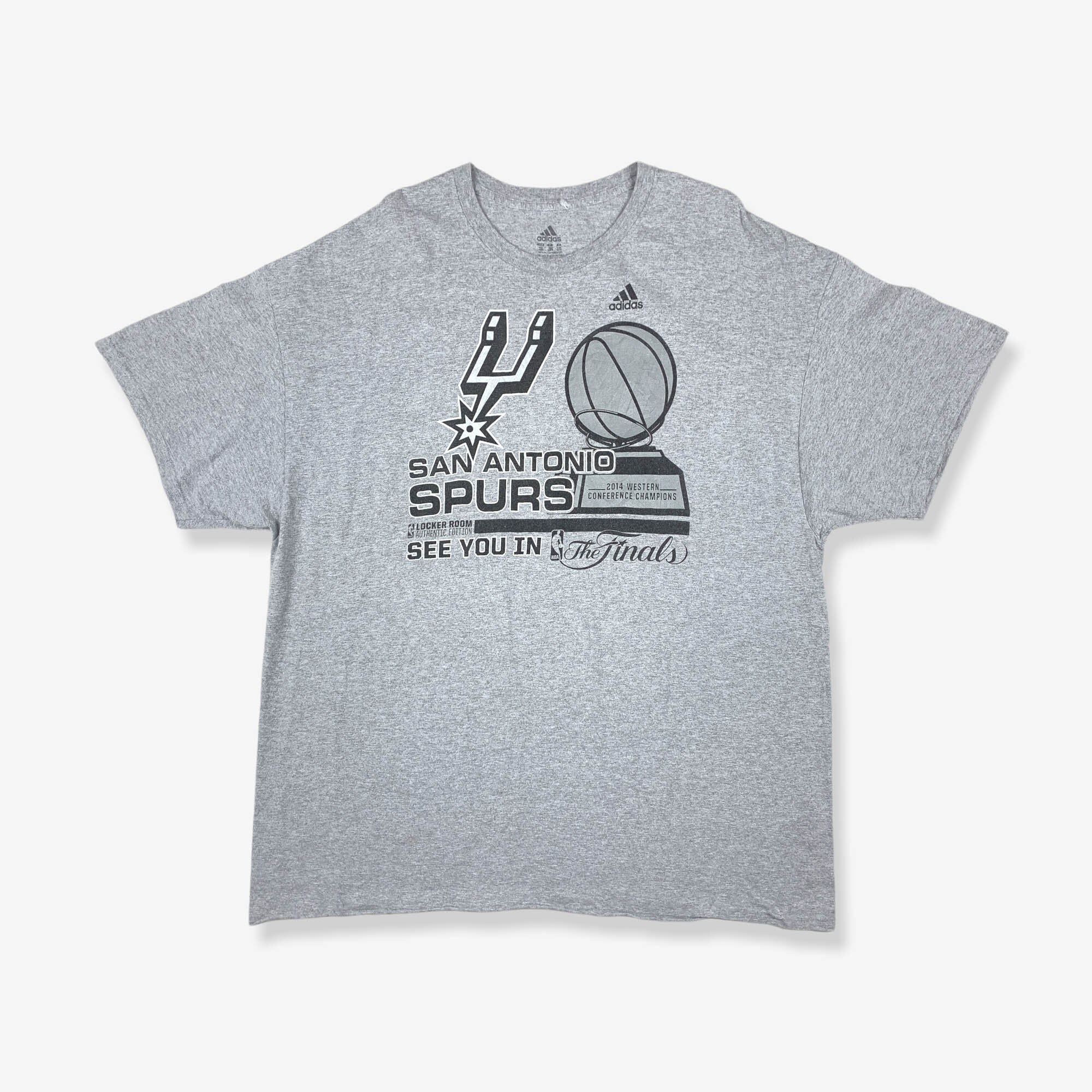 San Antonio Spurs 2014 5 Time Champions Medium Mens Black Graphic Logo  Tshirt