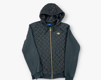 Quilted hotsell adidas hoodie