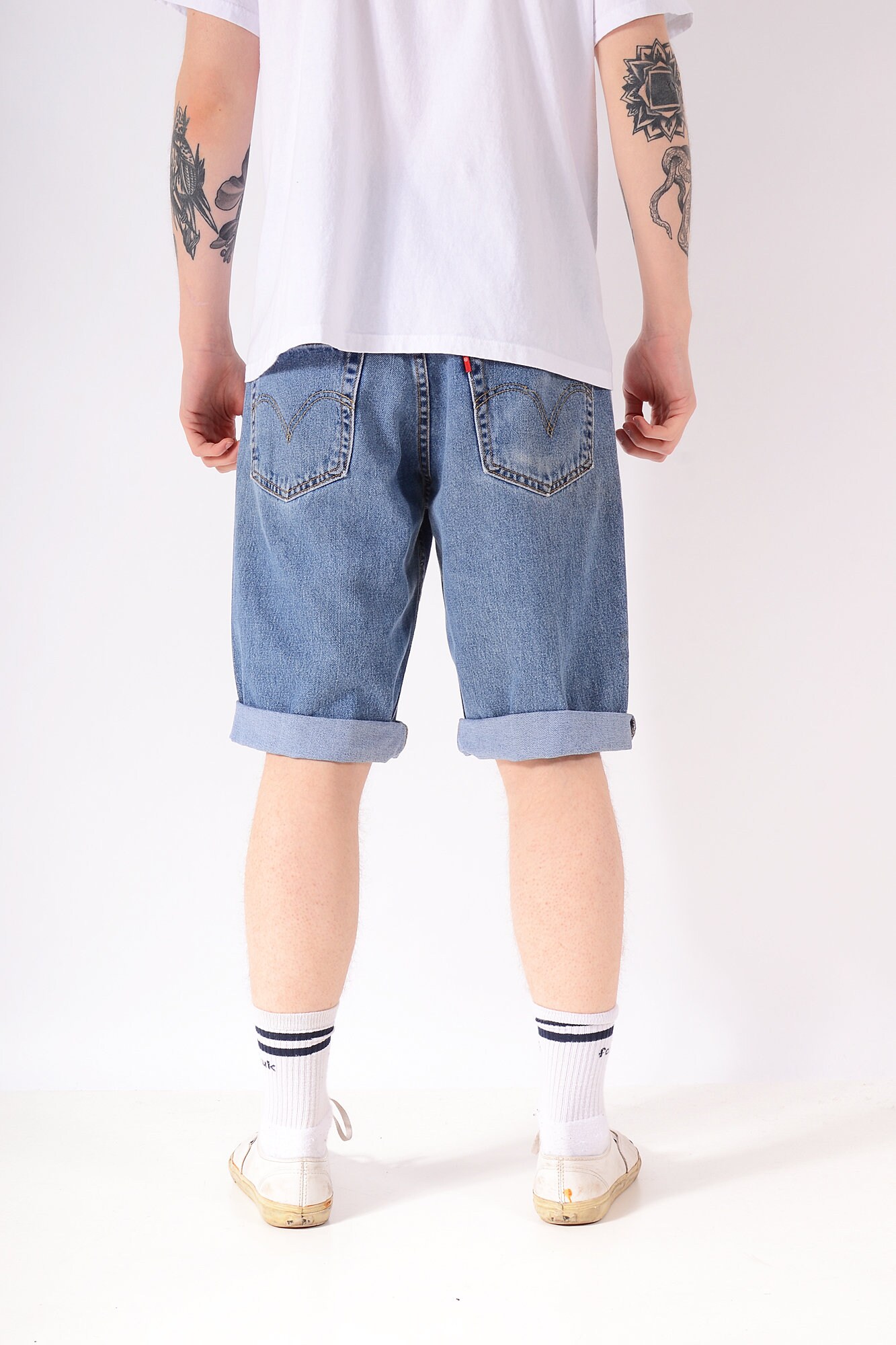 Vintage LEVI'S 569 Loose Fit Denim Shorts grade B - Etsy UK